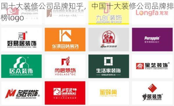 中国十大装修公司品牌知乎，中国十大装修公司品牌排行榜logo