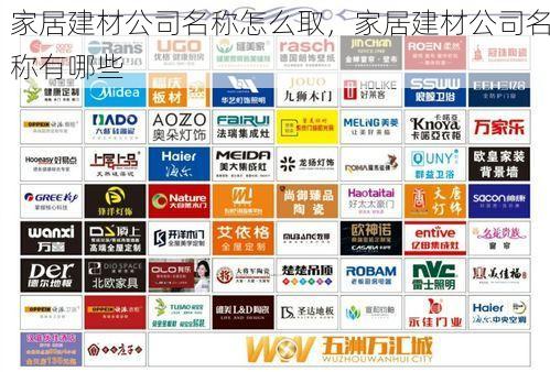 家居建材公司名称怎么取，家居建材公司名称有哪些