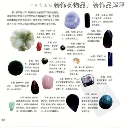 装饰类物品，装饰品解释
