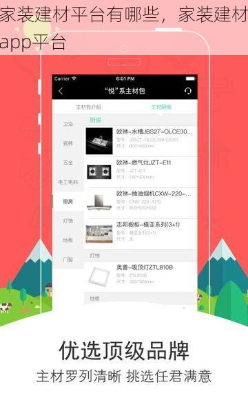 家装建材平台有哪些，家装建材app平台