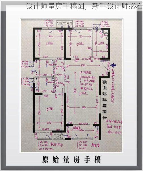 设计师量房手稿图，新手设计师必看