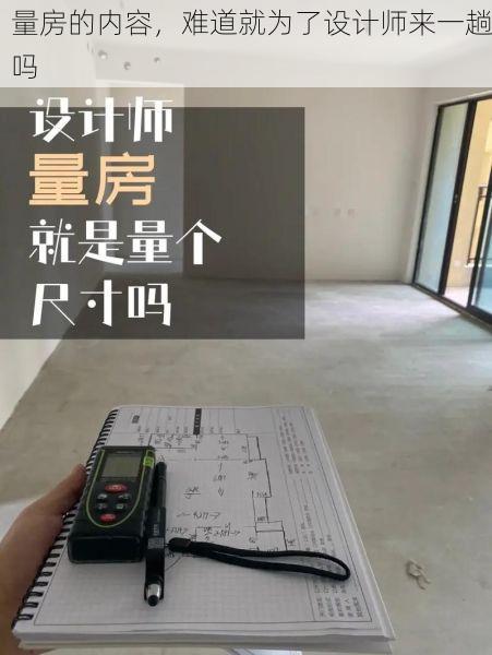 量房的内容，难道就为了设计师来一趟吗