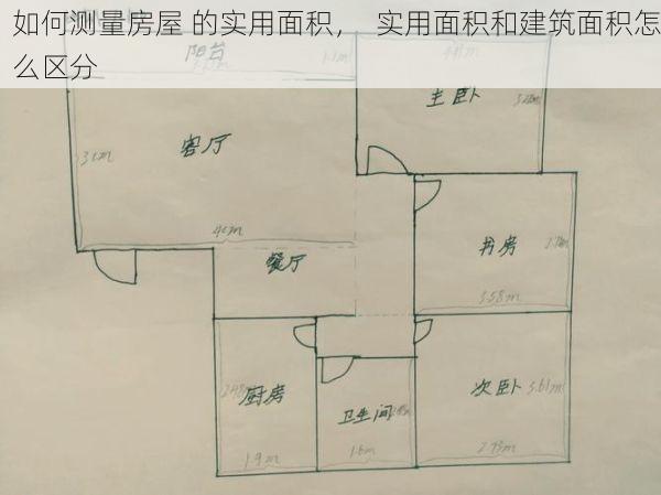 如何测量房屋 的实用面积，  实用面积和建筑面积怎么区分