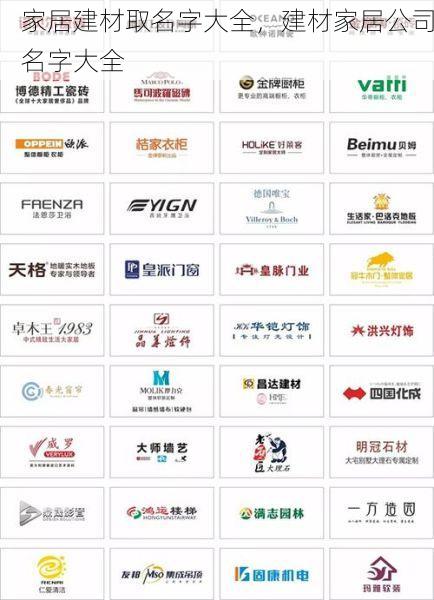 家居建材取名字大全，建材家居公司名字大全