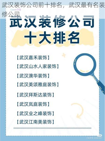 武汉装饰公司前十排名，武汉最有名装修公司