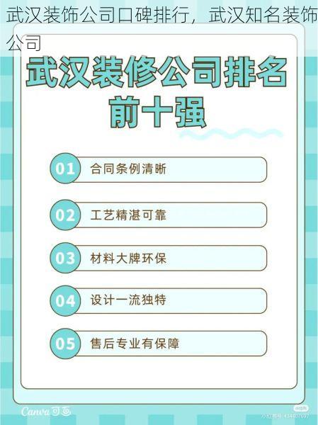 武汉装饰公司口碑排行，武汉知名装饰公司