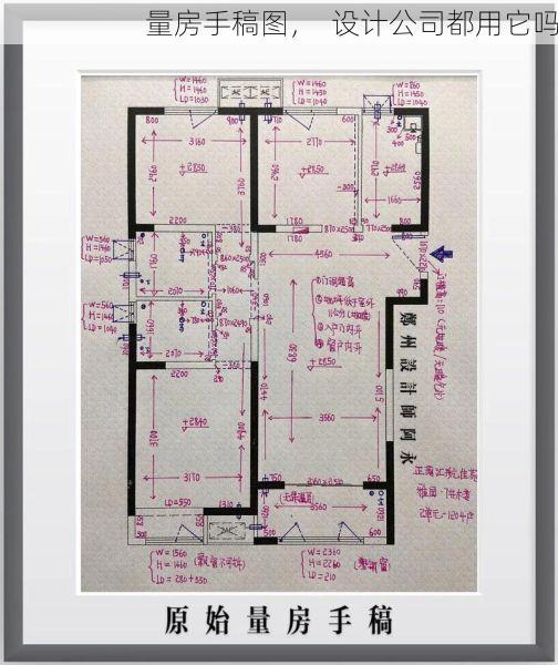 量房手稿图，  设计公司都用它吗
