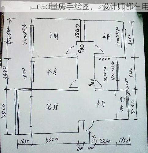 cad量房手绘图，  设计师都在用