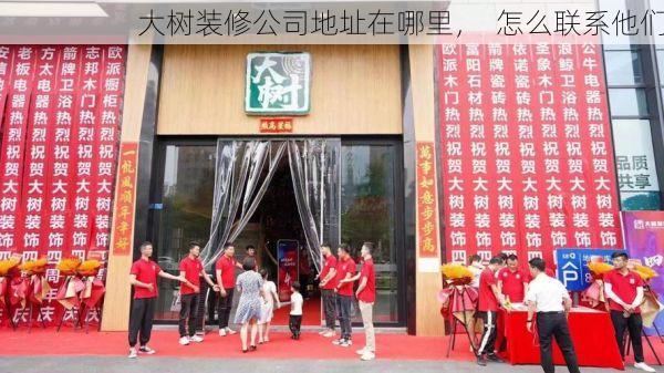 大树装修公司地址在哪里，  怎么联系他们