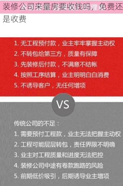装修公司来量房要收钱吗，免费还是收费