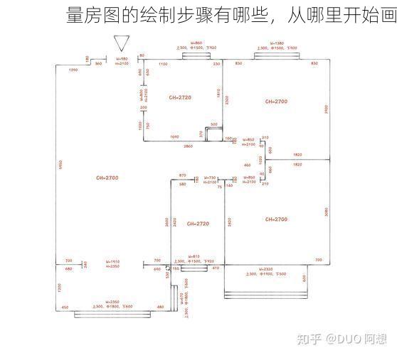 量房图的绘制步骤有哪些，从哪里开始画