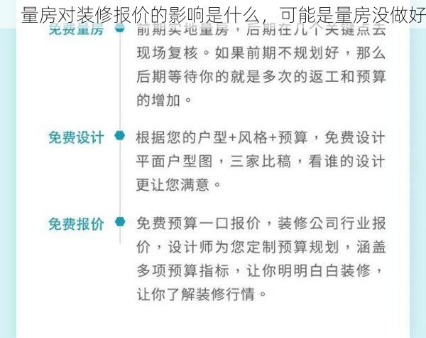 量房对装修报价的影响是什么，可能是量房没做好