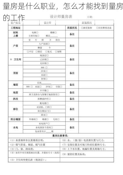 量房是什么职业，怎么才能找到量房的工作