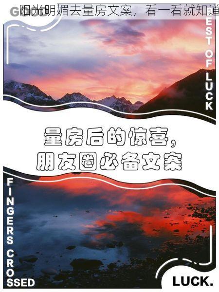 阳光明媚去量房文案，看一看就知道