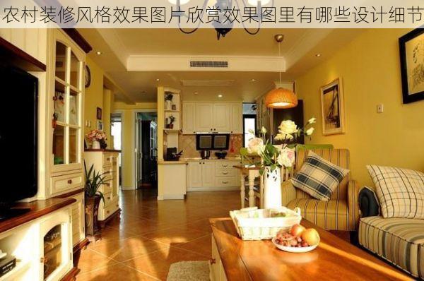 农村装修风格效果图片欣赏效果图里有哪些设计细节